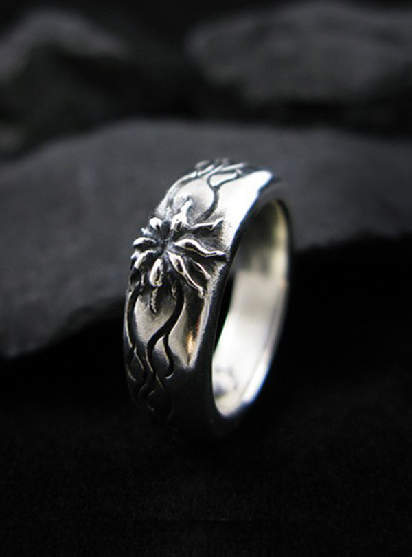 Wild Bloom silver ring
