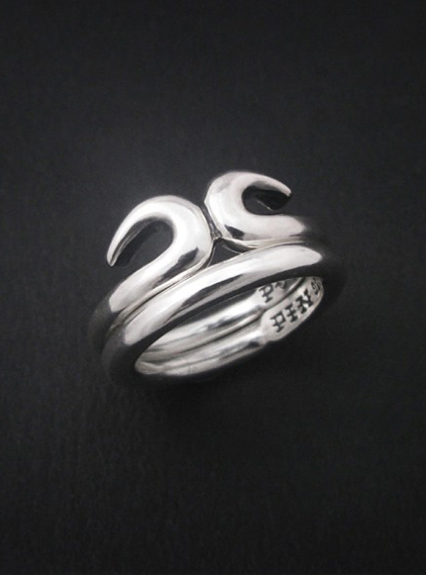 O Kong-1 silver layered ring